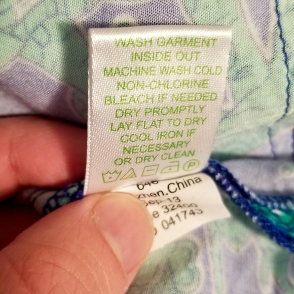 Lilly Pulitzer Strapless Romper w/ Pockets Blue w/ Green Elephants Size L - Picture 8 of 9